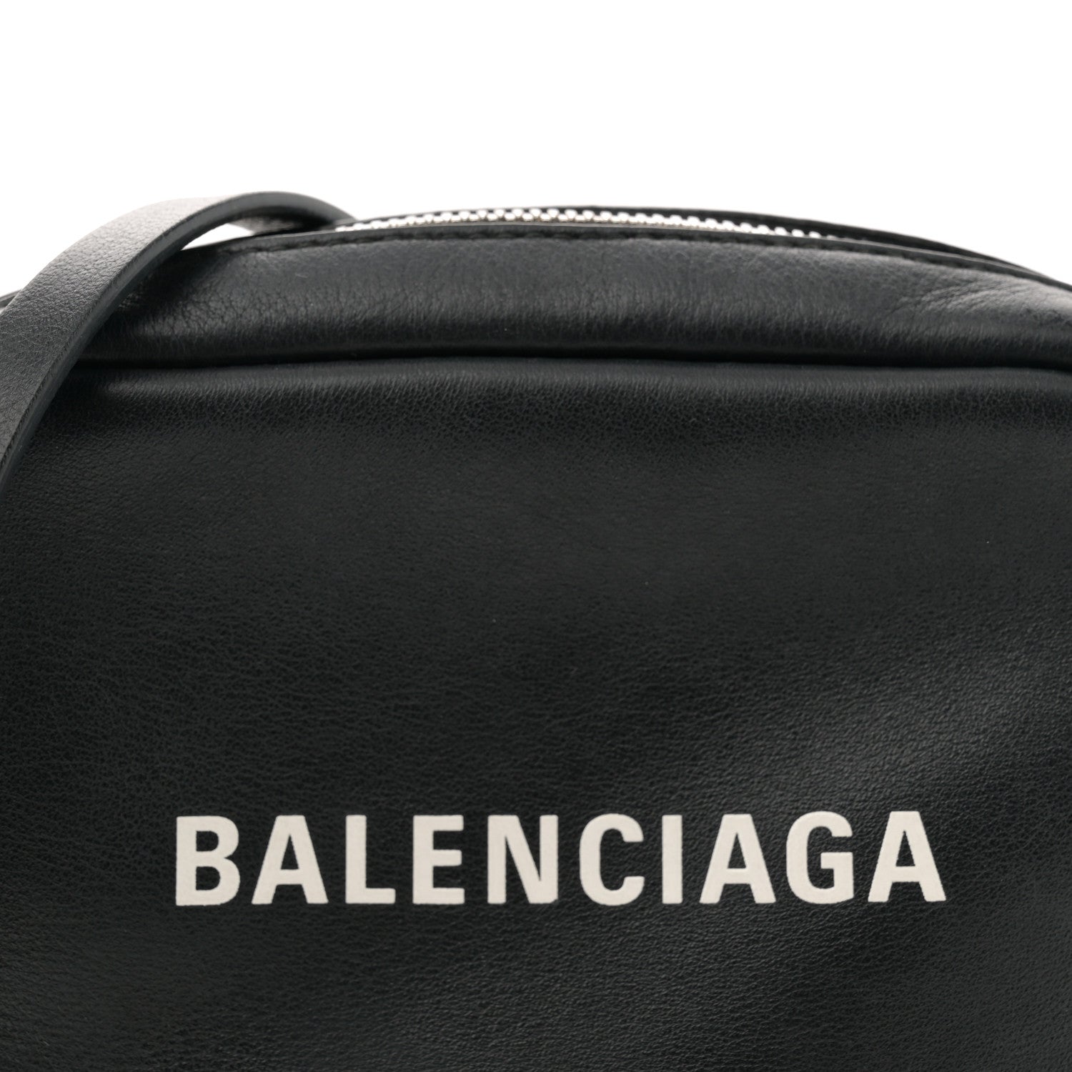 Balenciaga Calfskin Logo XS Everyday Camera Bag Black 7 of 12