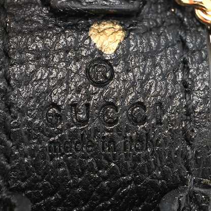 Gucci Textured Calfskin Enamel Single Porte Rouges Chain Black 6 of 6