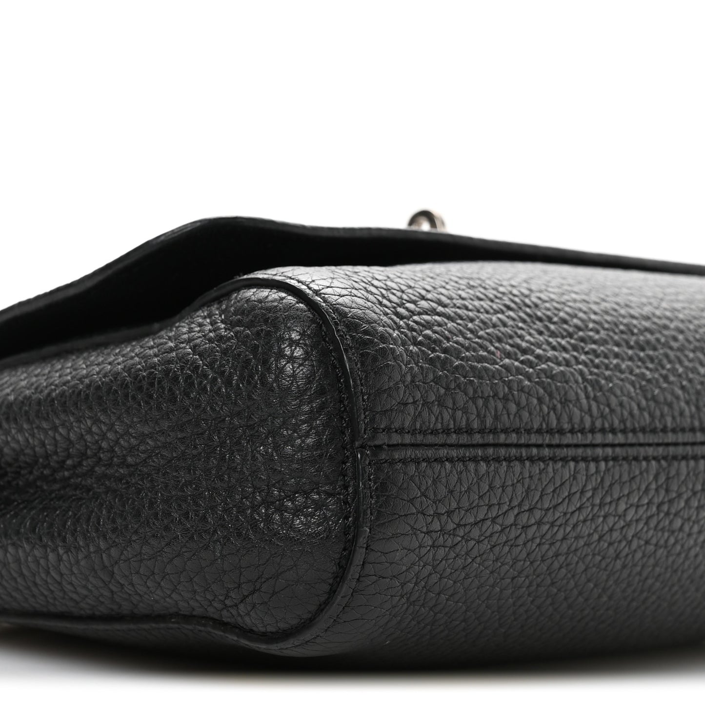 Classic Grain Calfskin Mini Lily Black