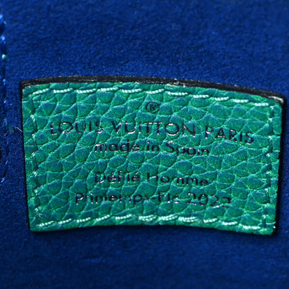 Louis Vuitton Taurillon Illusion Sac Plat XS Bleu Vert 5 of 6