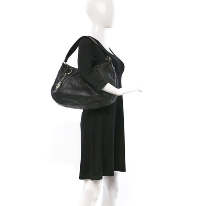 Gucci Guccissima Medium Sukey Hobo Black 2 of 9