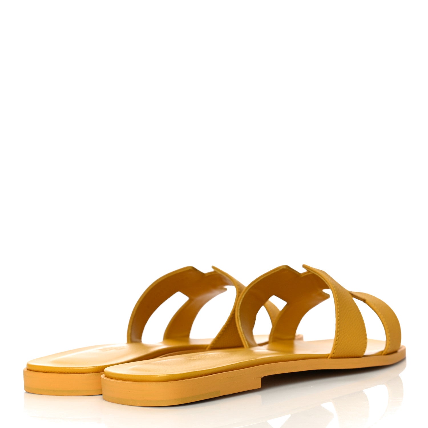 Hermes Epsom Oran Sandals 41 Jaune Sable 4 of 13