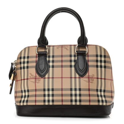 Burberry Haymarket Check Picadilly Bowler Brown 1 of 15