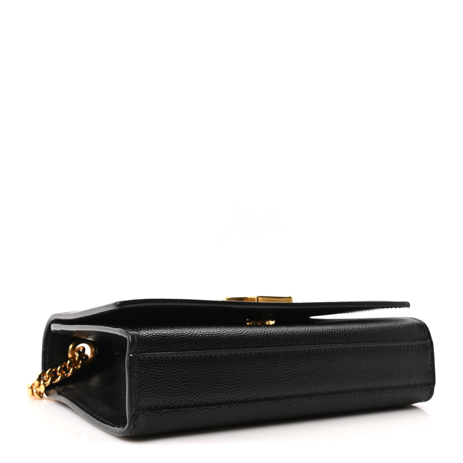 Saint Laurent Grain De Poudre Small Monogram Kate Satchel Black 4 of 10