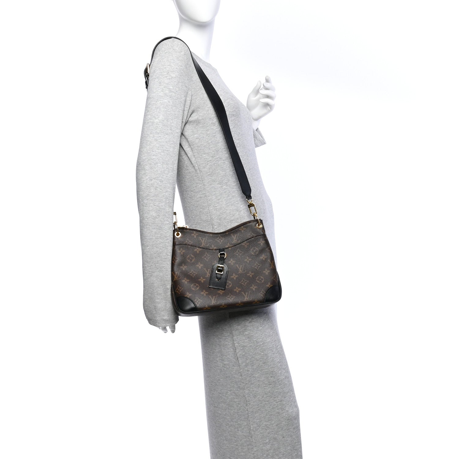 Louis Vuitton Monogram Odeon PM Black 2 of 13