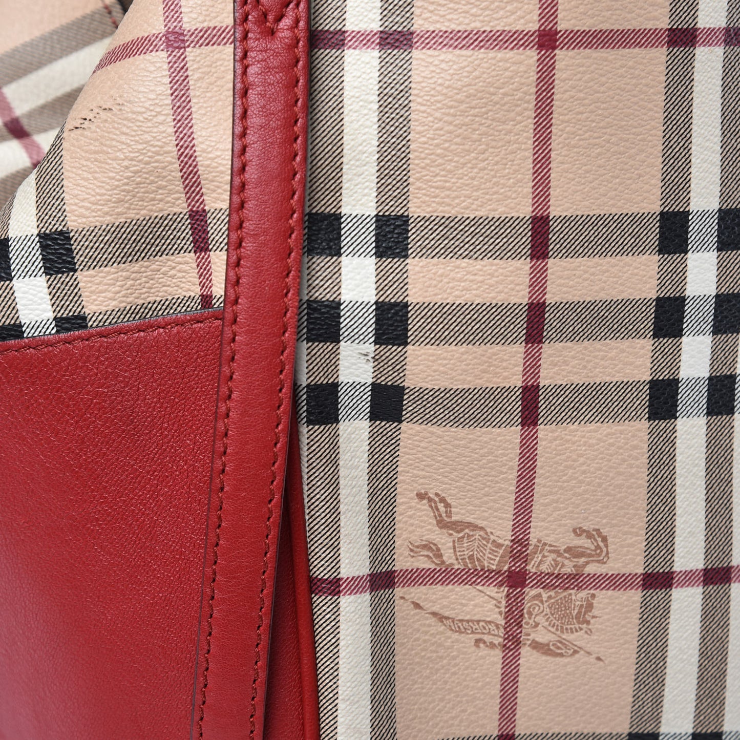 Haymarket Check Small Canterbury Tote Red