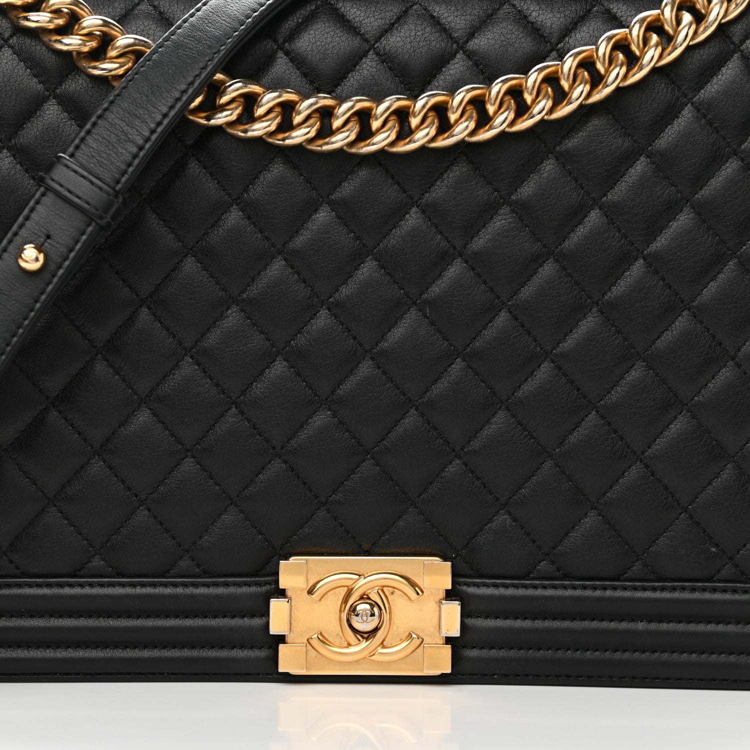 Chanel Calfskin Quilted Large Boy Flap Black 8 of 13