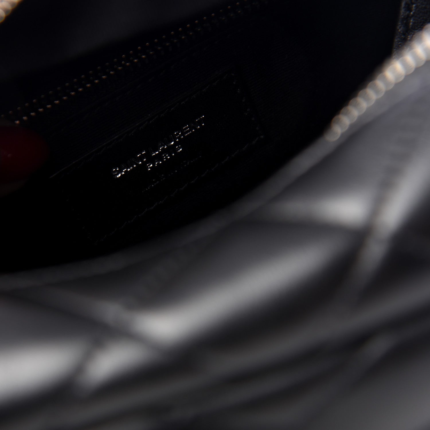 Saint Laurent Calfskin Y Quilted Monogram Small Loulou Bowling Bag Black 8 of 9