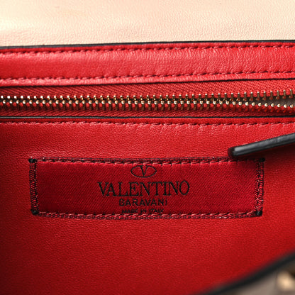 Valentino Garavani Lambskin Rockstud Spike Wallet on Chain Poudre 6 of 8