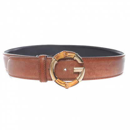 Gucci Leather Bamboo G Buckle Belt 85 34 1 of 5