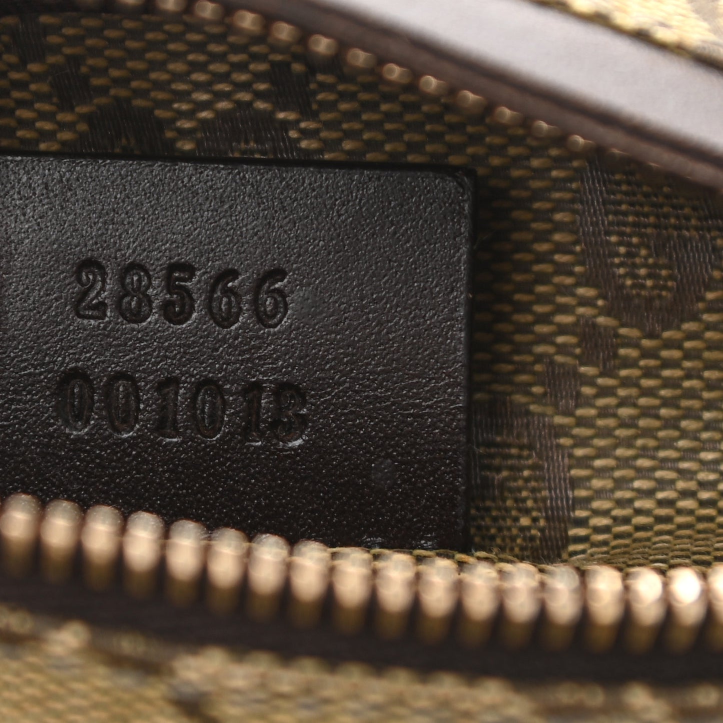 GG Monogram Web Double Pocket Belt Bag Green Dark Brown