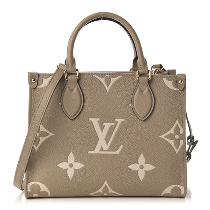 Louis Vuitton Empreinte Monogram Giant Onthego PM Tourterelle Creme 1 of 10