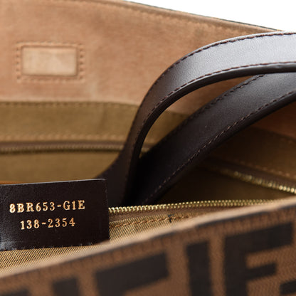 Fendi Zucca Large Hobo Tobacco 9 of 10