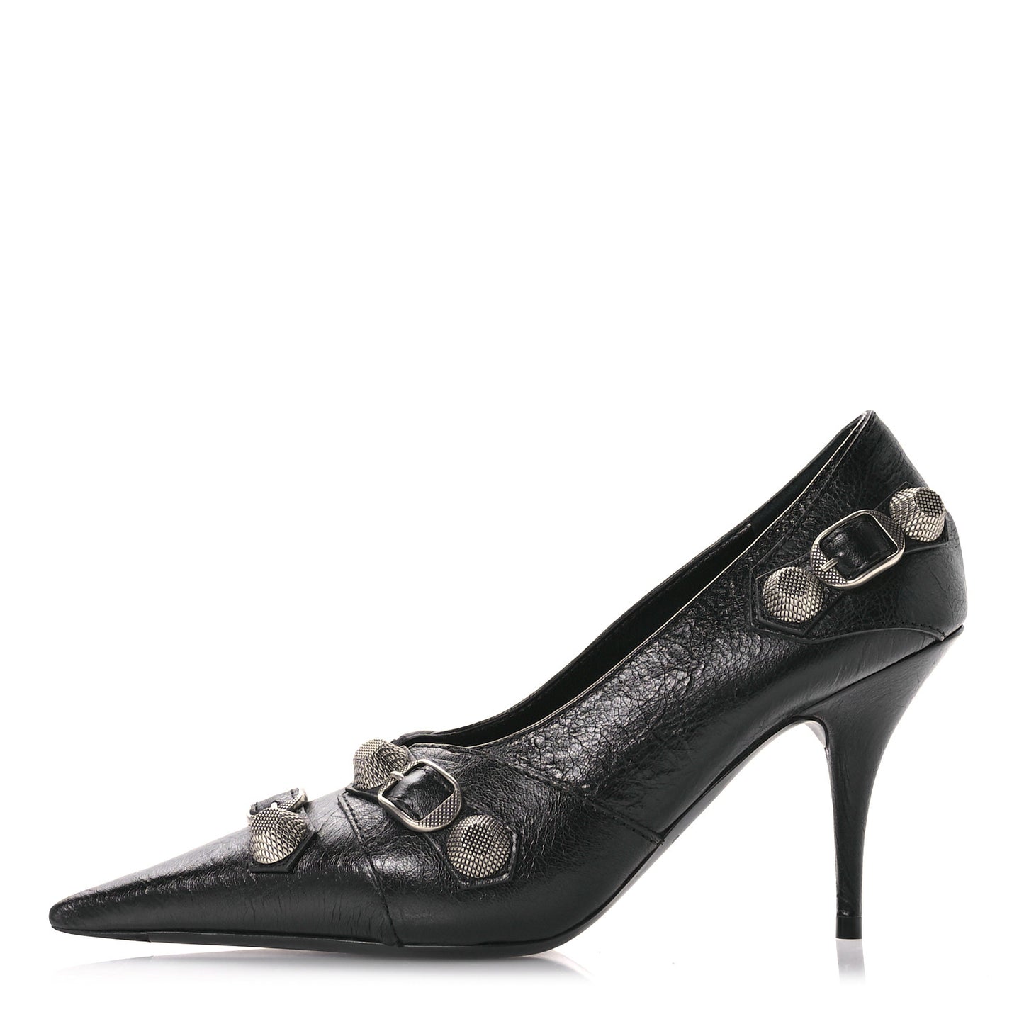 Agneau Arena Cagole 90MM Slingback Pumps 36 Black