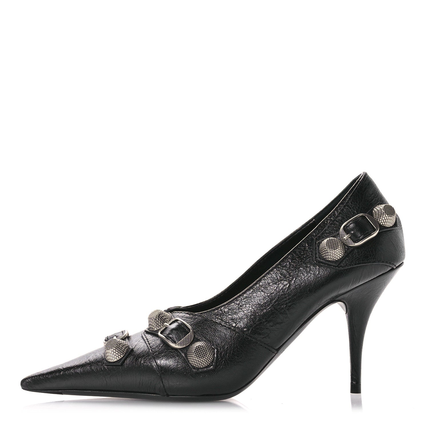 Balenciaga Agneau Arena Cagole 90MM Slingback Pumps 36 Black 1 of 8