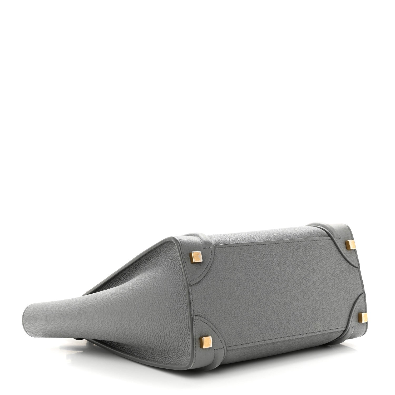 Celine Baby Drummed Calfskin Micro Luggage Kohl 4 of 12
