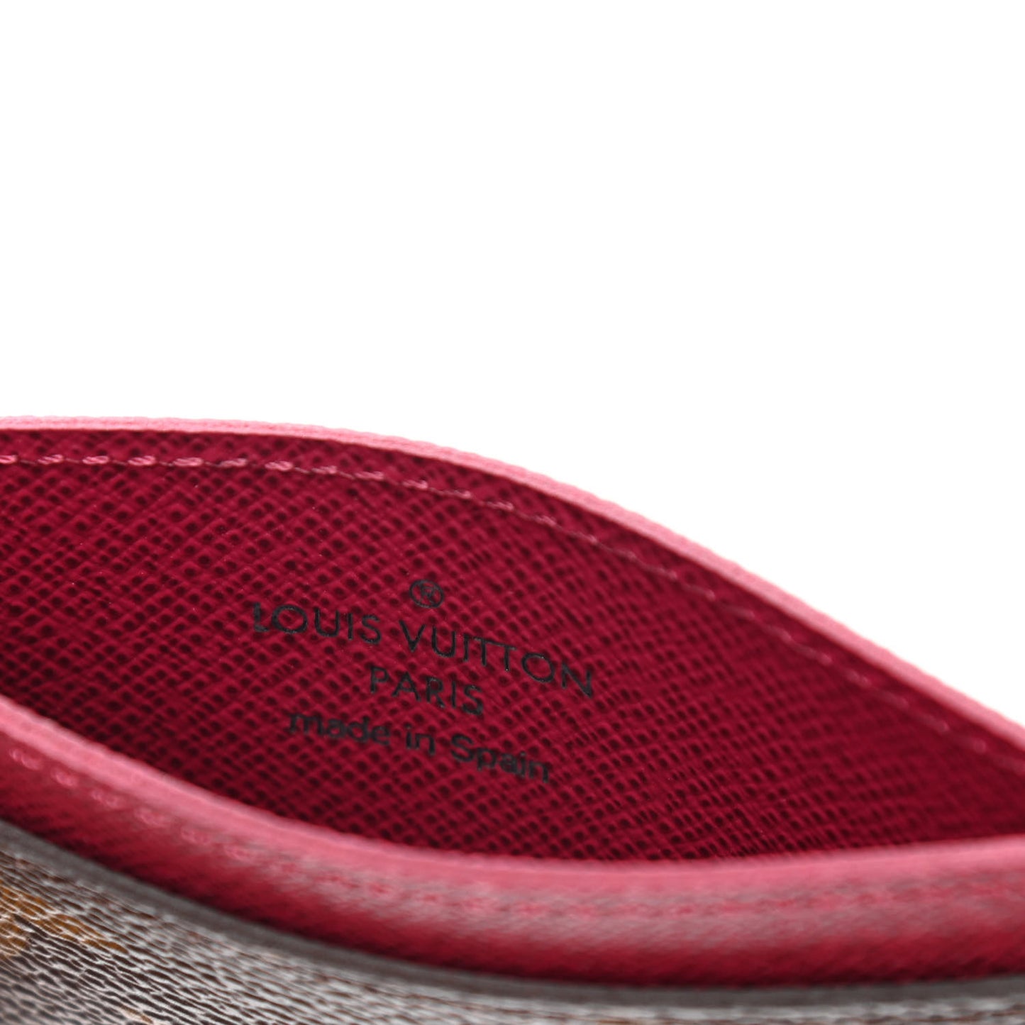 Monogram Card Holder Fuchsia