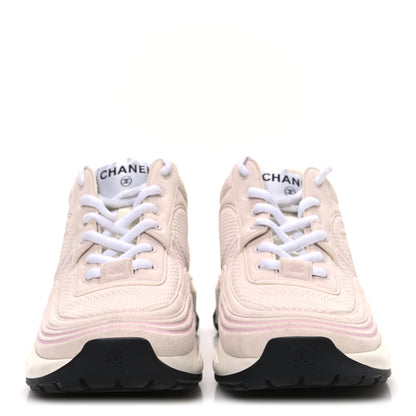 Chanel Fabric CC Womens Sneakers 36.5 Light Pink 3 of 10
