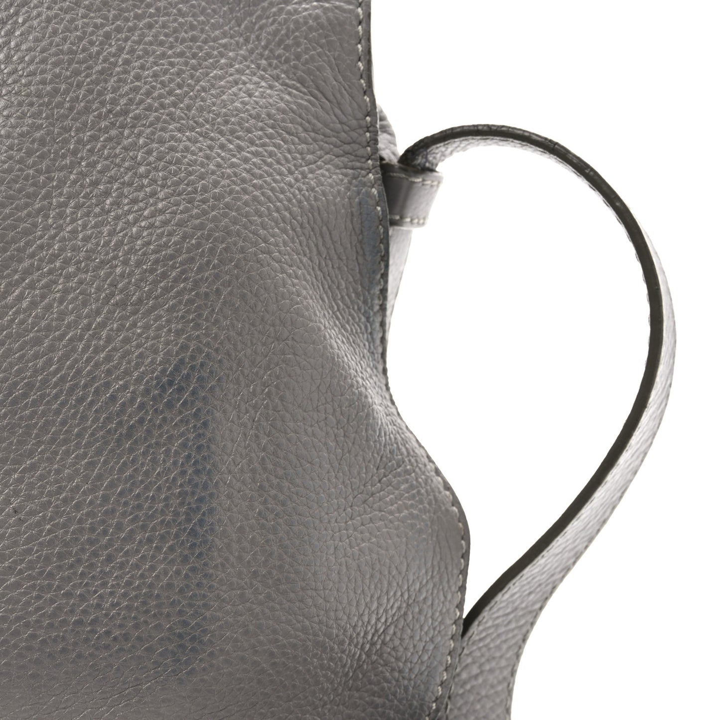 Calfskin Medium Marcie Round Crossbody Bag Cashmere Grey