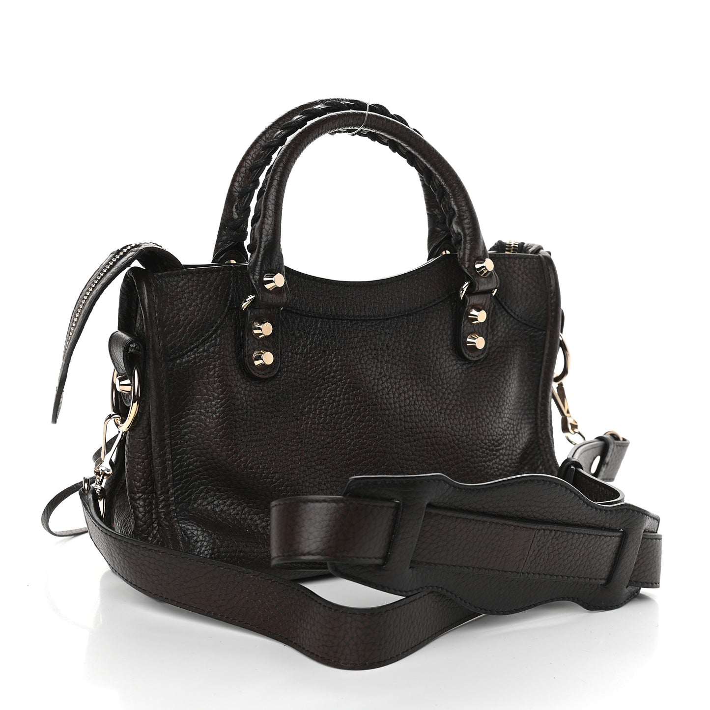 Vibrato Calfskin Classic Silver Hardware Mini City Marron