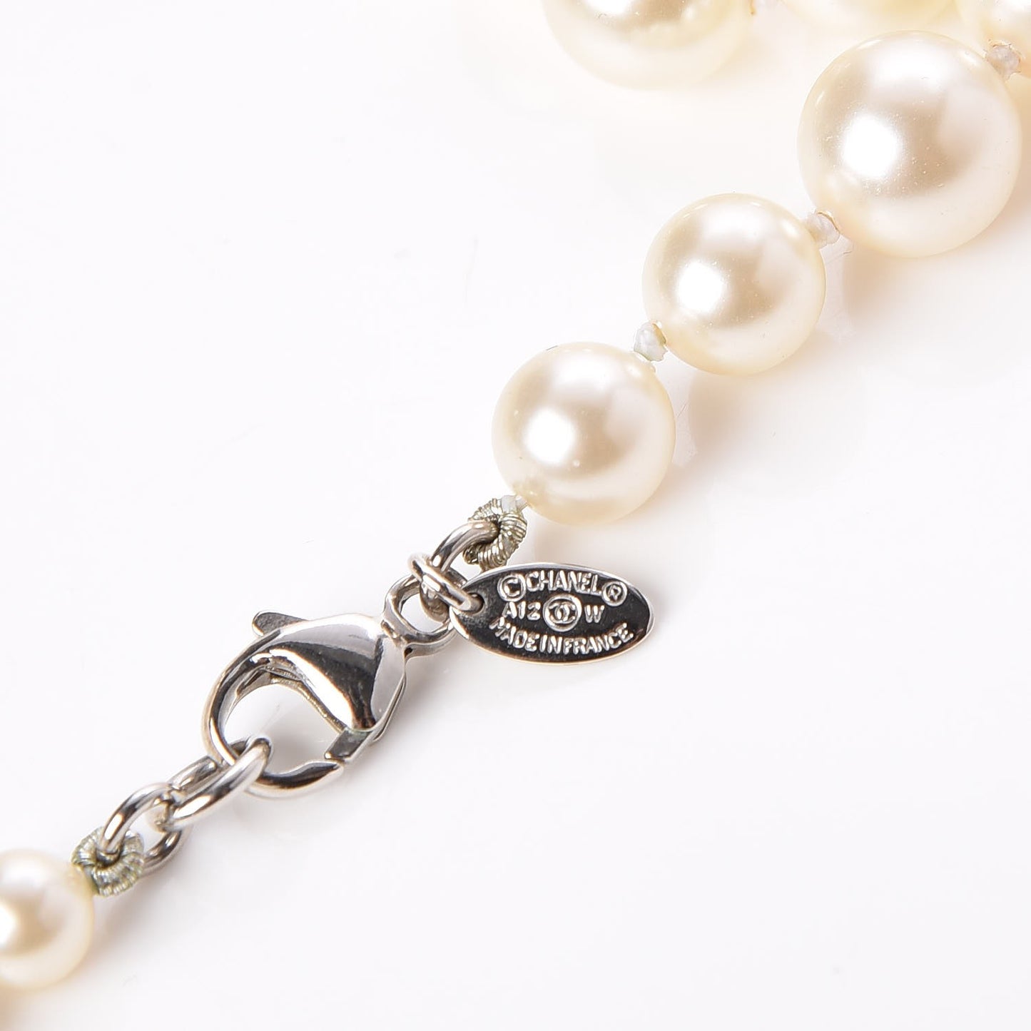 Pearl CC Long Necklace Gold