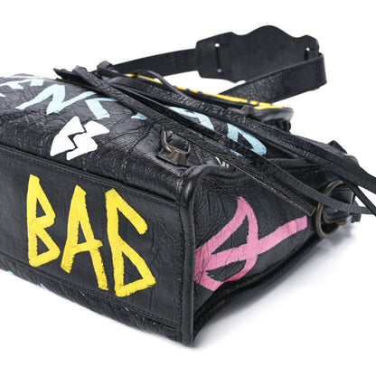 Balenciaga Agneau Graffiti All Over Classic Hardware S City Black Multicolor 12 of 12