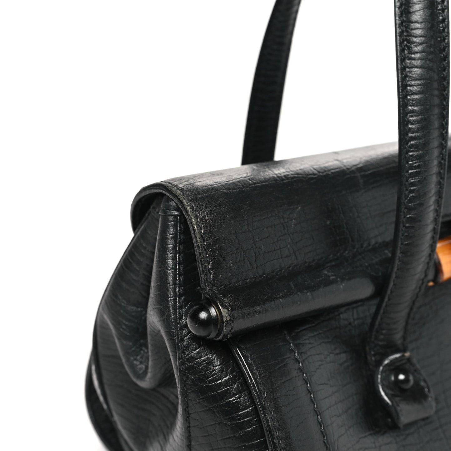 Calfskin Bamboo Bullet Black
