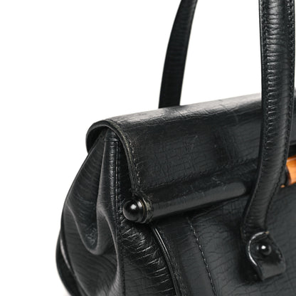 Gucci Calfskin Bamboo Bullet Black 7 of 13