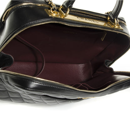 Chanel Lambskin Quilted Trendy CC Bowling Bag Black 5 of 7