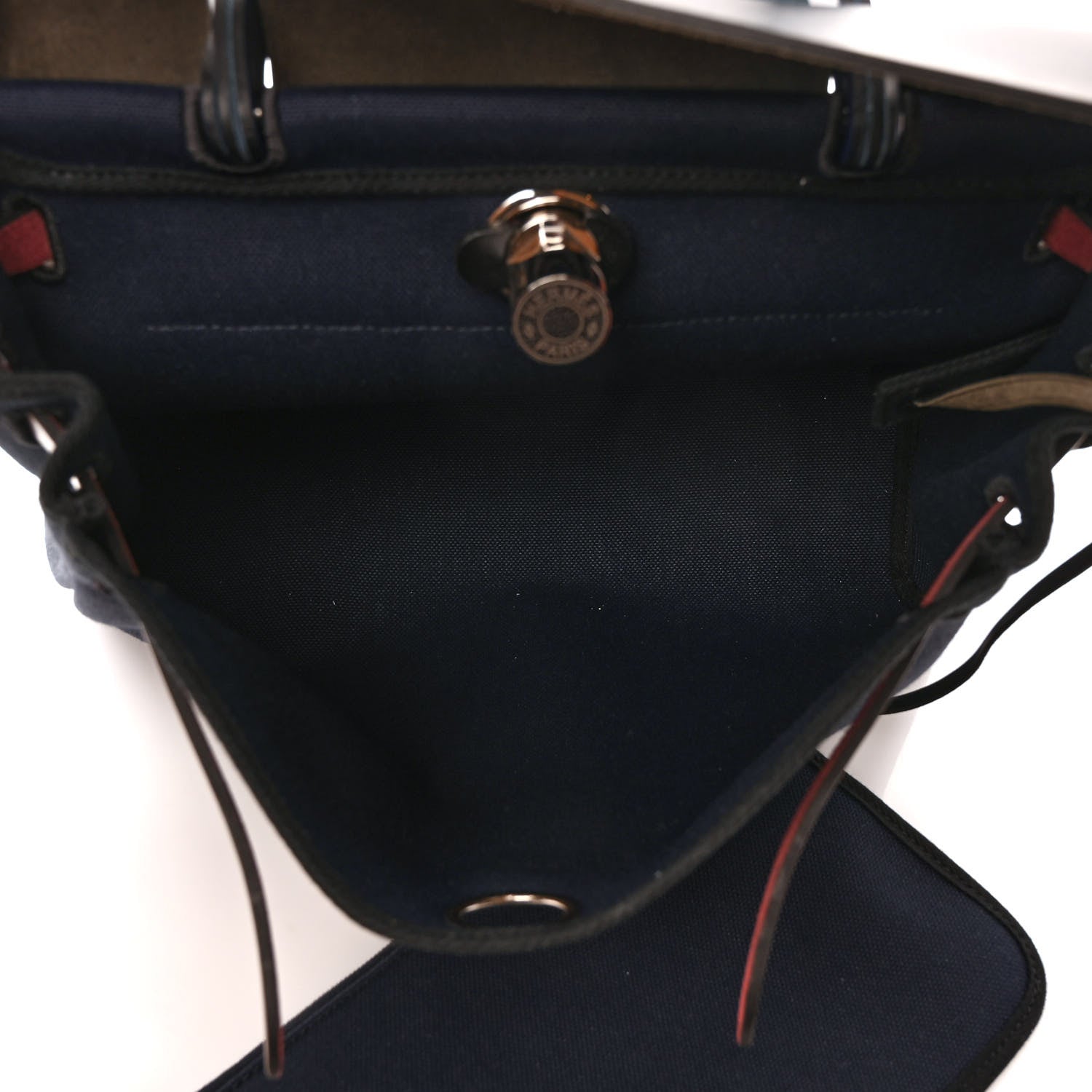 Hermes Military Toile Vache Hunter Herbag Zip 31 PM Bleu Marine Bleu Saphir Black 6 of 9