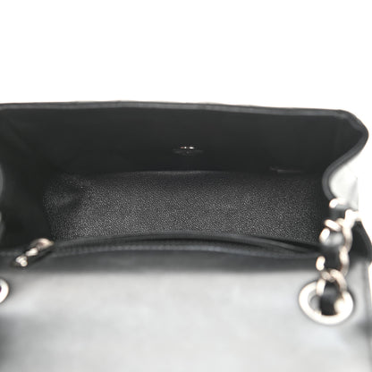 Chanel Lambskin Chevron Quilted Mini Square Flap Black 5 of 9