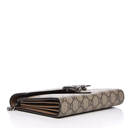 Gucci GG Supreme Monogram Mini Dionysus Chain Wallet Beige Taupe 4 of 14