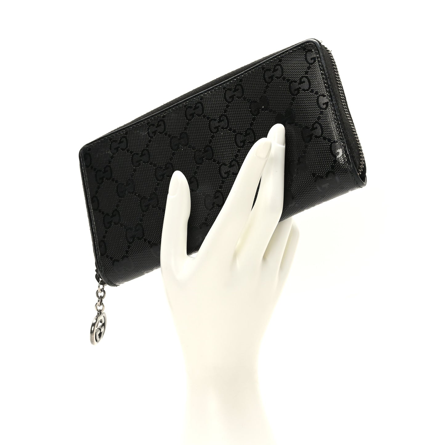 Imprime Monogram GG Pierce Zip Around Wallet Black