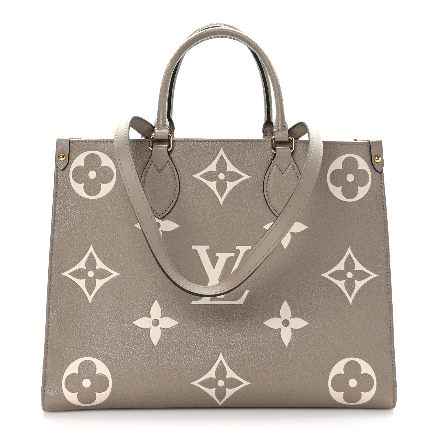 Louis Vuitton Empreinte Monogram Giant Onthego MM Tourterelle Creme 1 of 8