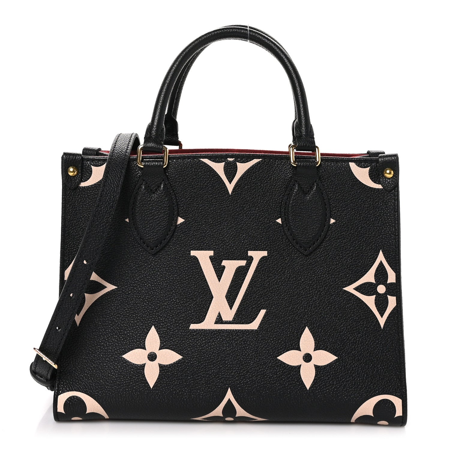 Louis Vuitton Empreinte Monogram Giant Onthego PM Black Beige 1 of 10
