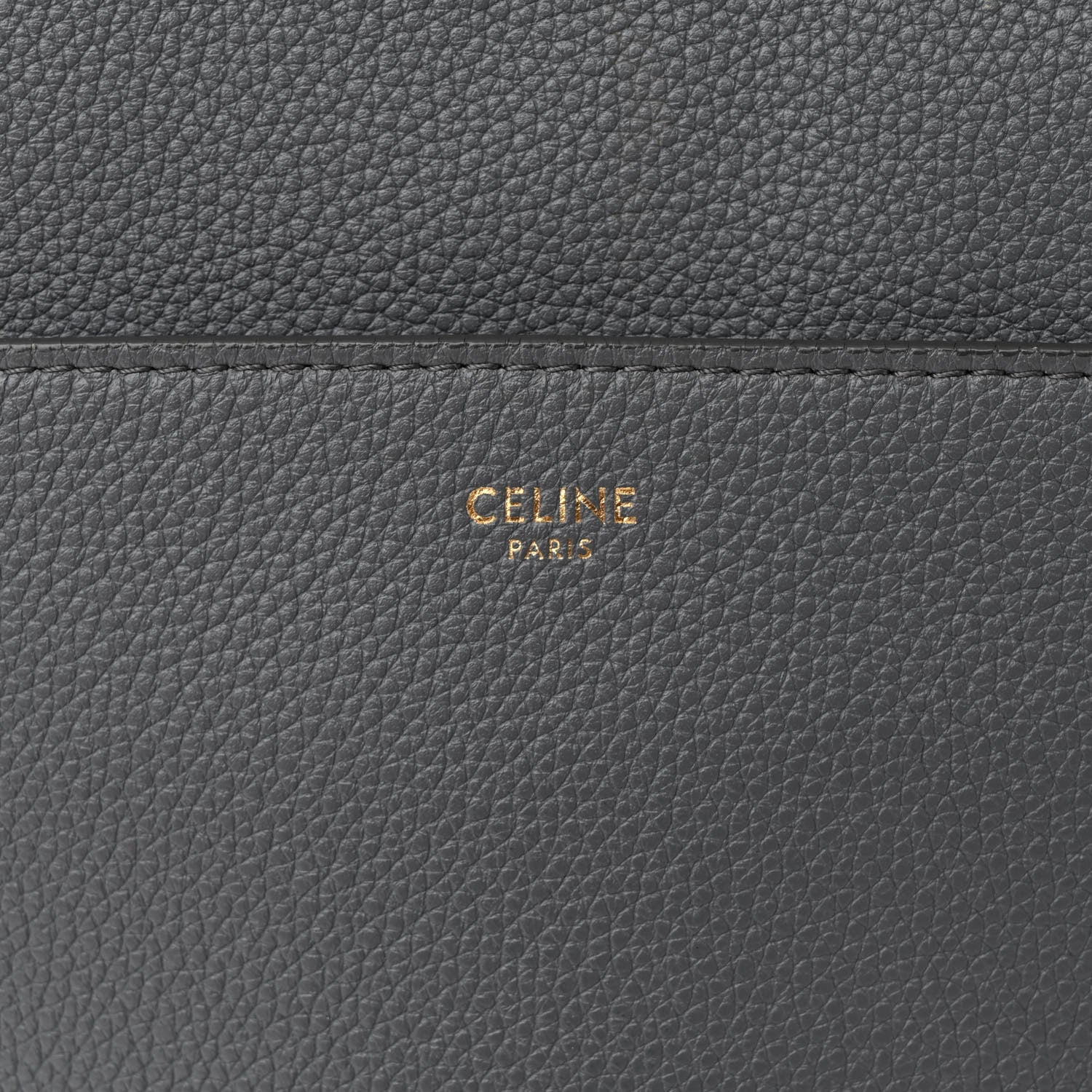 Celine Soft Grained Calfskin Sangle Bucket Bag Grey 6 of 16