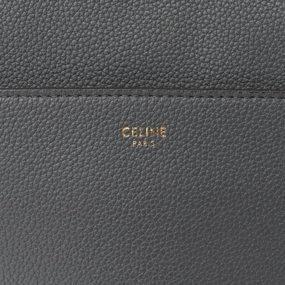 Celine Soft Grained Calfskin Sangle Bucket Bag Grey 6 of 16