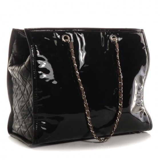 Chanel Vinyl Lipstick Tote Black 3 of 7