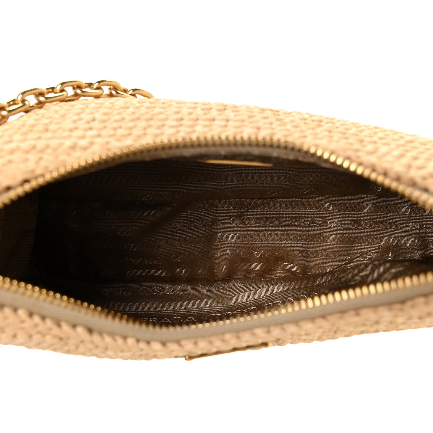 Yarn Raffia Effect Crochet Re-Edition 2005 Shoulder Bag Naturale