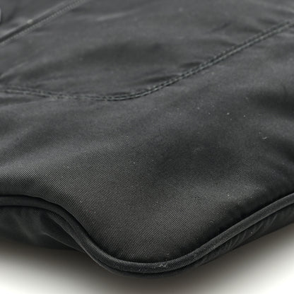 Prada Nylon Saffiano Flat Messenger Bag Black 7 of 9