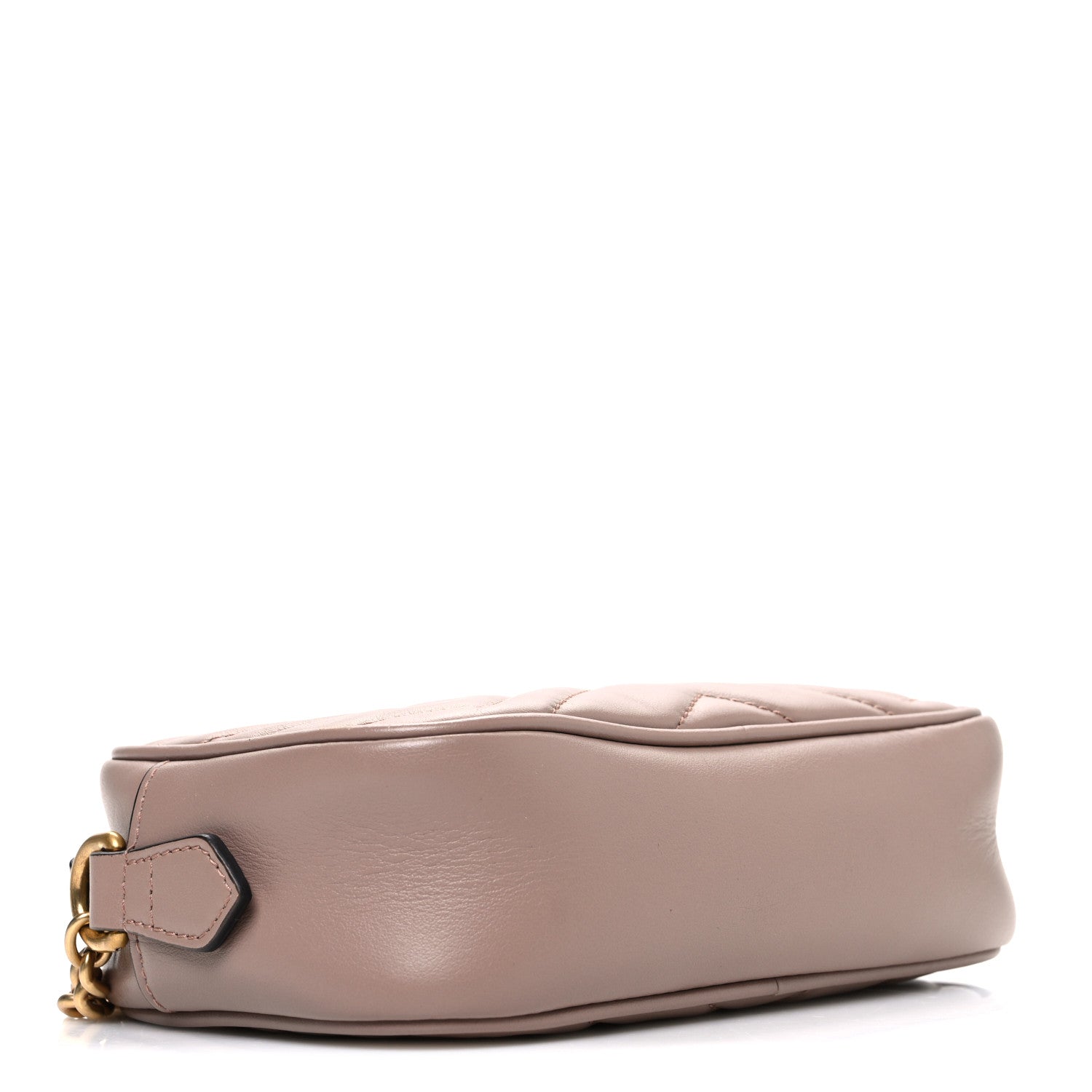 Gucci Calfskin Matelasse Mini GG Marmont Chain Shoulder Bag Porcelain Rose 4 of 10