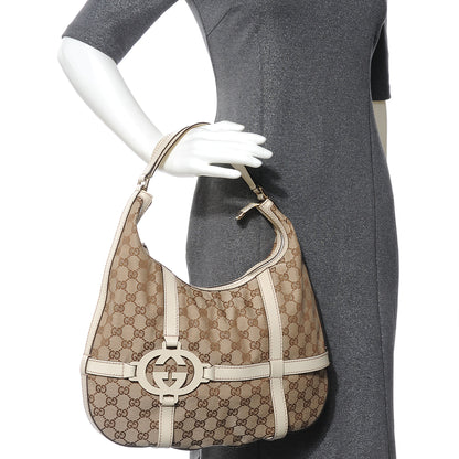Gucci Monogram GG ROYAL Hobo Off White 2 of 7