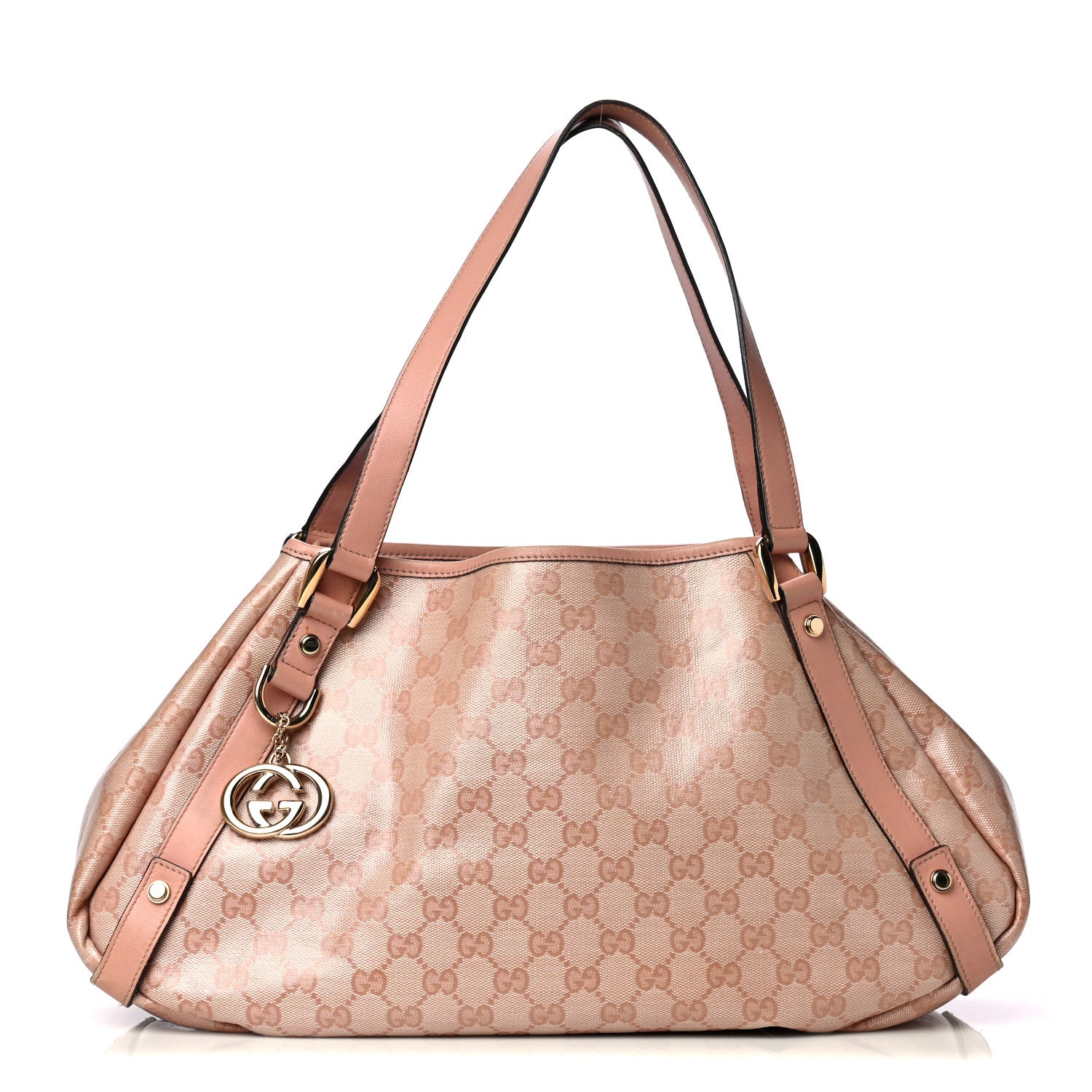 Gucci Crystal Monogram Medium Abbey Shoulder Bag Blush 1 of 4