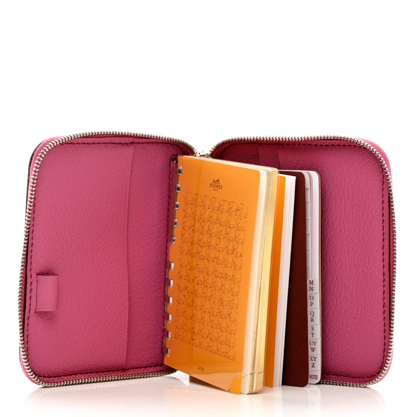 Ostrich Globe Trotter Zip Agenda PM Fuchsia