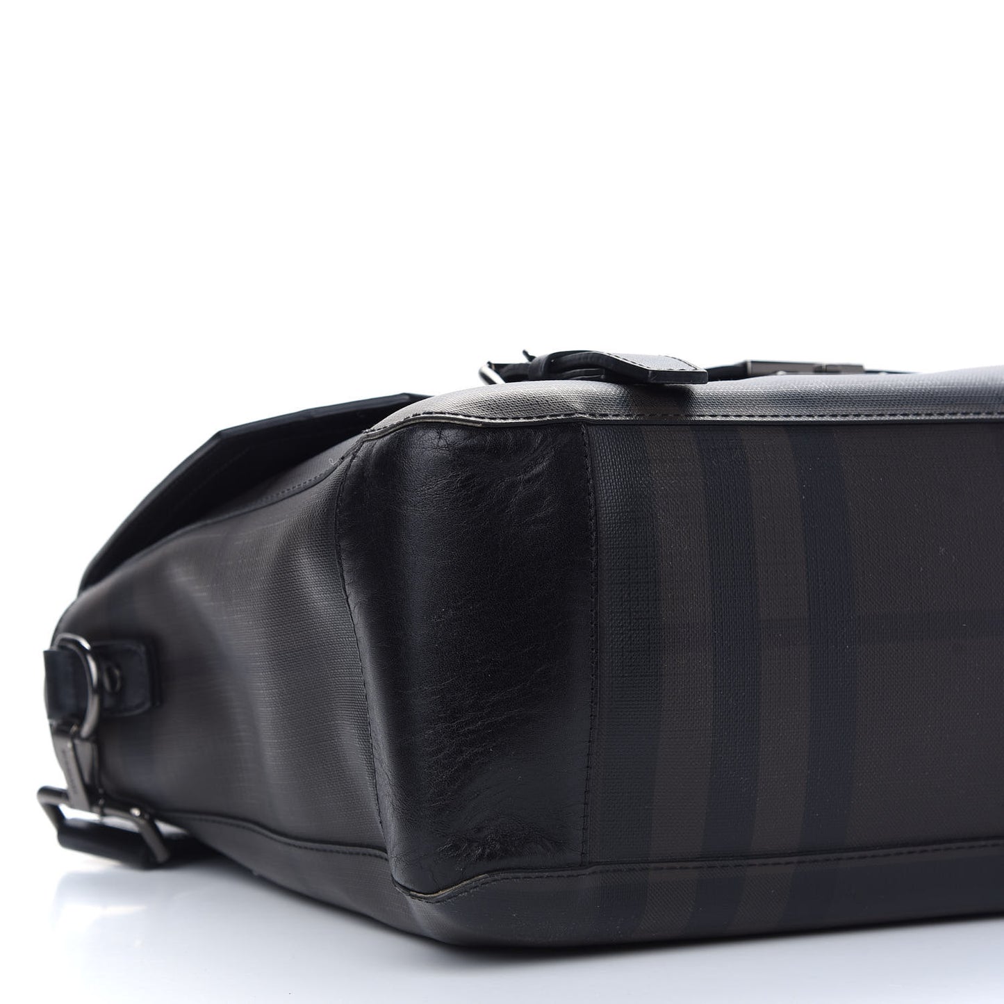 Smoked Check Messenger Bag Black