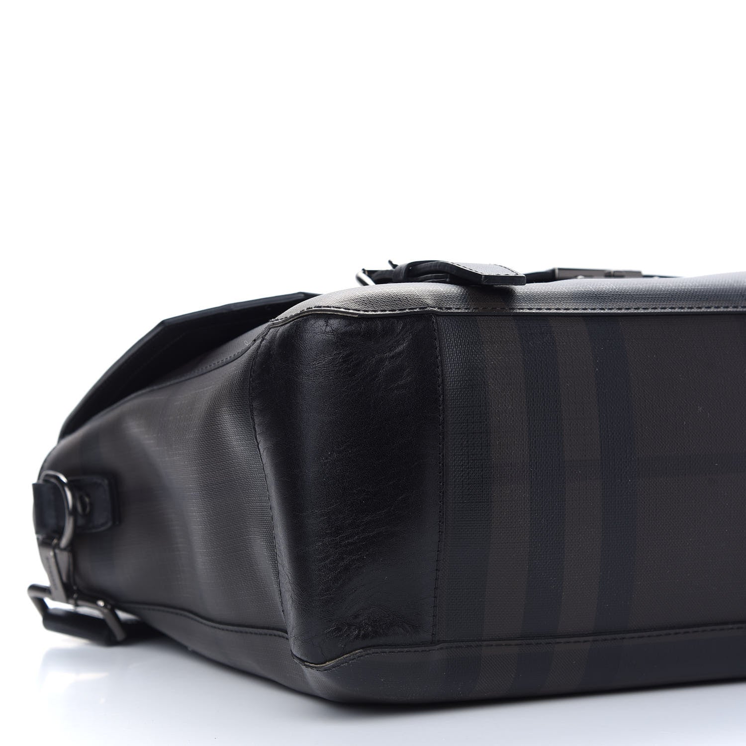 Burberry Smoked Check Messenger Bag Black 7 of 12