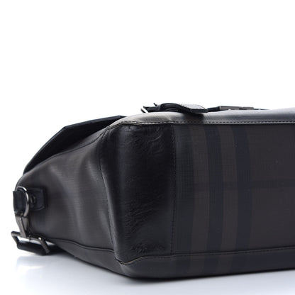 Burberry Smoked Check Messenger Bag Black 7 of 12