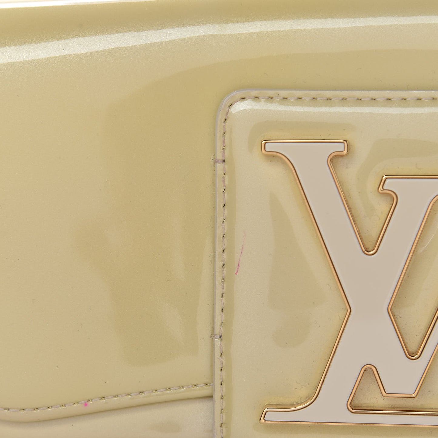 Patent Sobe Clutch Blanc Corail