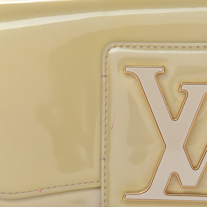 Louis Vuitton Patent Sobe Clutch Blanc Corail 11 of 14