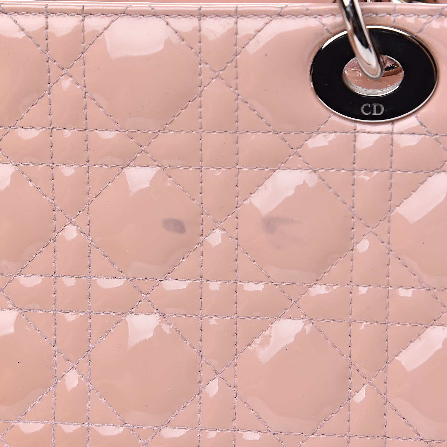 Christian Dior Patent Cannage Medium Lady Dior Pale Pink 9 of 16